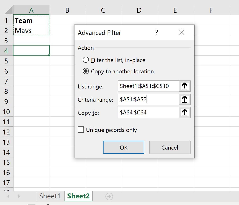 Excel pull data from another sheet based on criteria