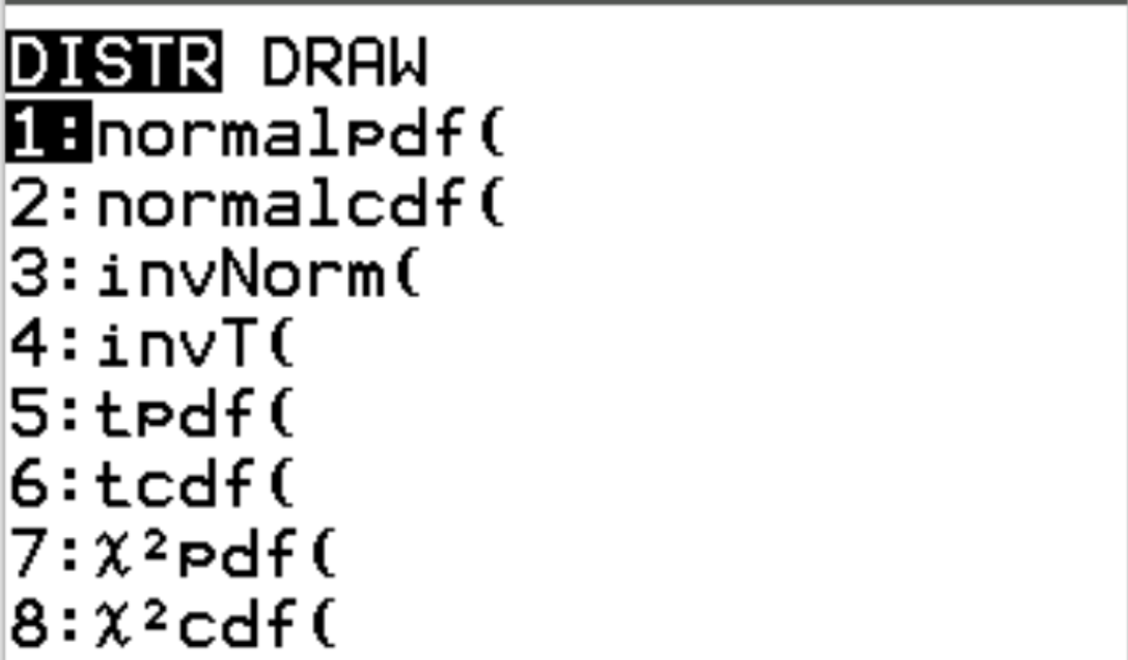 Normal probability distribution in TI-84 calculator