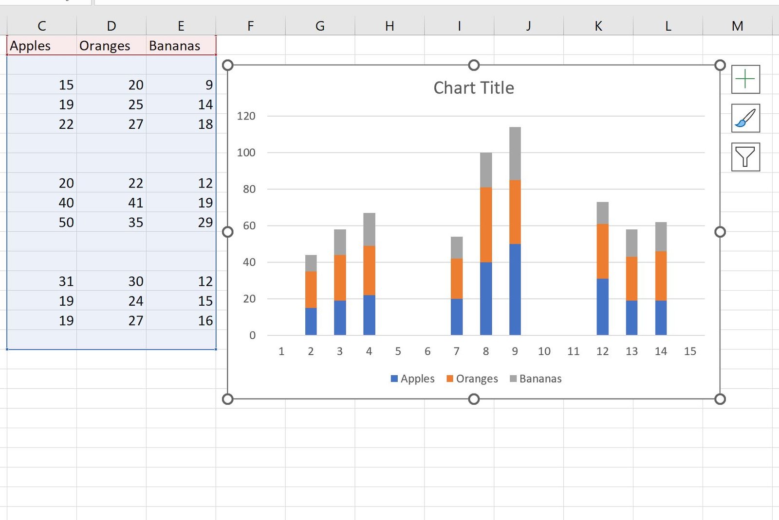 How To Create A Clustered Stacked Bar Chart In Excel Online Statistics Library